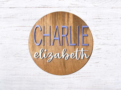 Wooden Bedroom and Nursery Name Sign